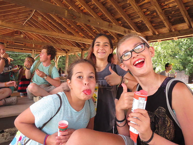 girls at camp